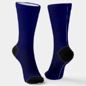 Deep Rich Navy Blue Shiny Shimmer Glitter Sokken (Gebogen)
