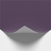 Deep Rich Plum Paarse Solid Color Cadeaupapier (Hoek)