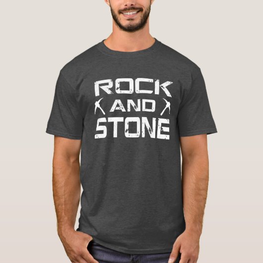 Deep Rock Galactic - Rock & Stone Fan gemaakt ontw T-shirt (Voorkant)