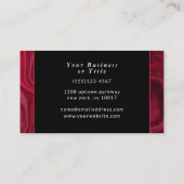 Deep Roos Abstract Agate Marged Pattern Visitekaartje (Achterkant)