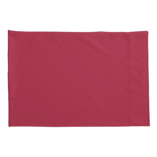  Deep Roos Solid Print Kussensloop (Achterkant-Rechts)