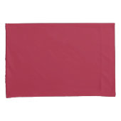  Deep Roos Solid Print Kussensloop (Voorkant-Rechts)