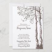 Deep Roots Jwish Wedding Invitation Kaart (Voorkant)