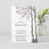 Deep Roots Jwish Wedding Invitation Kaart (Staand voorkant)