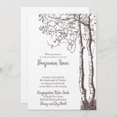 Deep Roots Jwish Wedding Invitation Kaart (Voorkant / Achterkant)