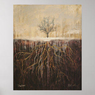 "Deep Roots" originele kunst van Beth Morrell post Poster