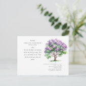 Deep Roots Pink Tree Viering van het Leven Briefkaart (Staand voorkant)