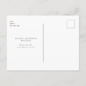 Deep Roots Tree Viering van het Leven Uitnodiging (Achterkant)