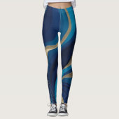 Deep royal blue leggings (Voorkant)
