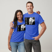 Deep Royal Blue Modern Pop Art Lion Head Elegant T-shirt (Unisex)