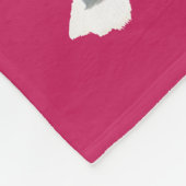 Deep roze John Dyer Seagull Fleece Blanket Deken (Hoek)