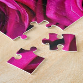 Deep roze rozen legpuzzel (Zijkant)
