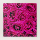 Deep roze rozen legpuzzel (Verticaal)