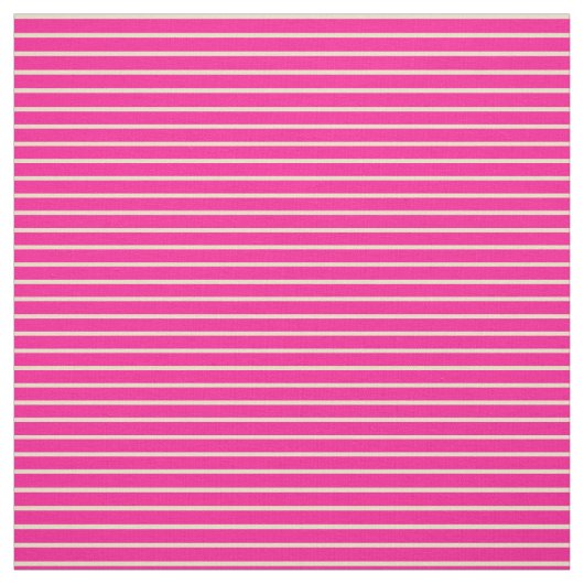 Deep roze & Tan Striped/Lined Pattern Stof (Swatch)