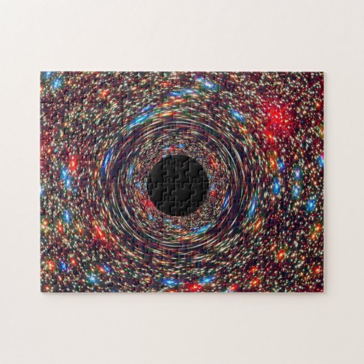 DEEP RUIMTE ZWARTE HOLE LEGPUZZEL (Horizontaal)