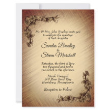 Deep Rustic Flowers Weddenschap