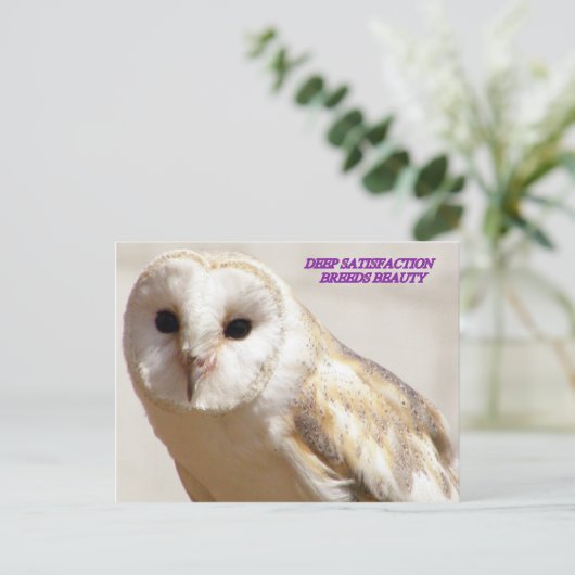 DEEP SATISFACTION BREEDT BEAUTY BRIEFKAART (Staand voorkant)