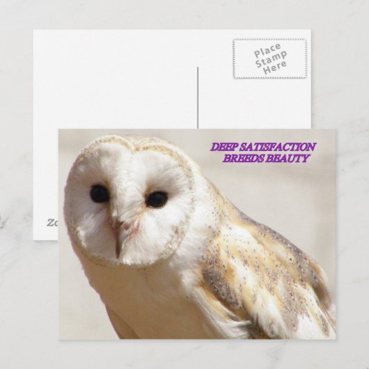 DEEP SATISFACTION BREEDT BEAUTY BRIEFKAART (Voorkant / Achterkant)