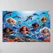 Deep Sea Adventure - Underwater Mermaids Tale  Poster (Voorkant)