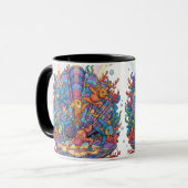 Deep Sea Breakdance: Urban Streetwear Fish Hip Hop Mok (Voorkant links)