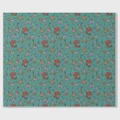 Deep Sea Diver Cats Wrapping Paper Cadeaupapier (Vlak)