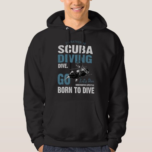 Deep Sea Diving Float Sea Diving Hoodie (Voorkant)