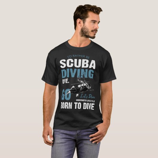 Deep Sea Diving Float Sea Diving T-shirt (Voorkant volledig)