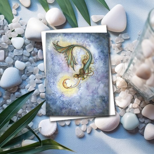 Deep Sea Moon Wenskaart Kaart