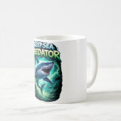 Deep sea predator shark coffee mug koffiemok (Voorkant rechts)