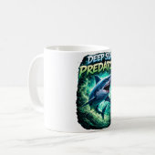 Deep sea predator shark coffee mug koffiemok (Voorkant links)