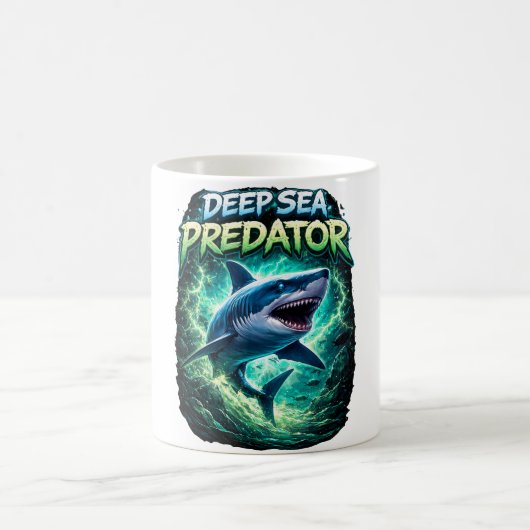 Deep sea predator shark coffee mug koffiemok (Center)