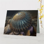 Deep Sea Urchin Kaart (Gele Bloem)