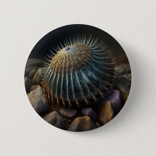 Deep Sea Urchin Ronde Button 5,7 Cm (Voorkant)