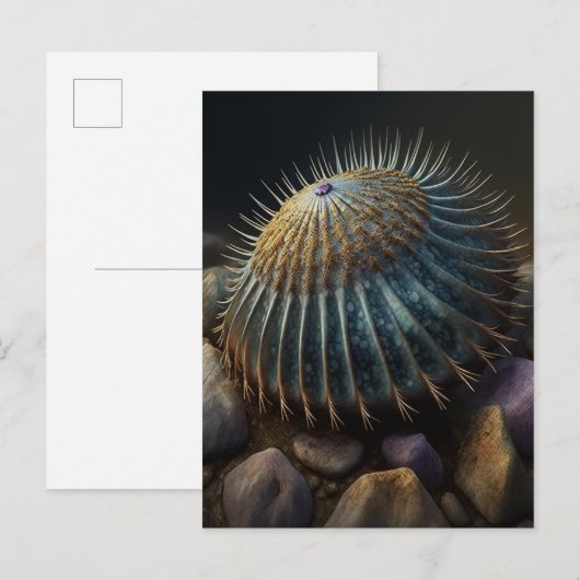 Deep Sea Urchin Uitnodiging Briefkaart (Voorkant / Achterkant)
