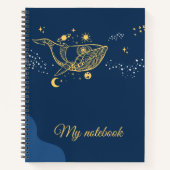 Deep Sea Whales Notebook – Ocean Depths Journal Notitieboek (Voorkant)
