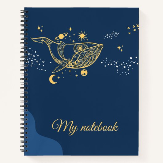 Deep Sea Whales Notebook – Ocean Depths Journal  Notitieboek (Voorkant)