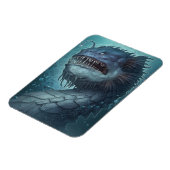Deep See Dragon Magnet van Kerem Beyit Magneet (Linkerzijde)