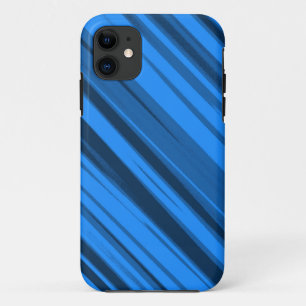 Deep Sky Blauwe Stripes Naadloze grafische kunst Case-Mate iPhone Case