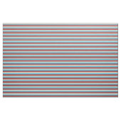 Deep Sky Blue, Beige en Brown Pattern Stof (Yard (91,4 cm))