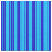 Deep Sky Blue & Blue Pattern Stof (Close Up)
