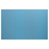 Deep Sky Blue en Brown Lined/Striped Pattern Stof (Yard (91,4 cm))