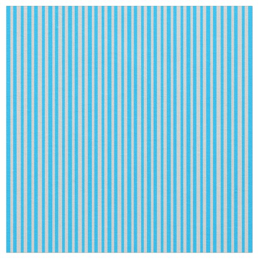 Deep Sky Blue en Light Grey Colour Lines Stof (Close Up)