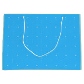 Deep Sky Blue - Falling Stars Gift Bag Groot Cadeauzakje (Voorkant)