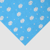 Deep Sky Blue - in de wolken tissuepapier (Detail)