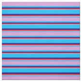 Deep Sky Blue, Plum, Red en Dark Blue Stripes Stof (Swatch)