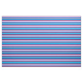 Deep Sky Blue, Plum, Red en Dark Blue Stripes Stof (Fat Quarter)
