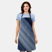 Deep Sky Blue Stripe Schort (Gedragen)