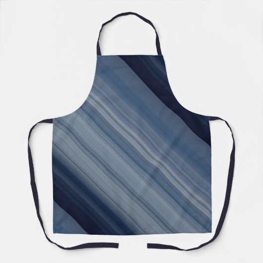 Deep Sky Blue Stripe Schort (Voorkant)