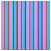 Deep Sky Blue, Violet, Blue & Brown Pattern Stof (Swatch)