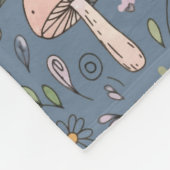 Deep Slate Gray Fungi | Cozy Neutral Housewarming Fleece Deken (Hoek)